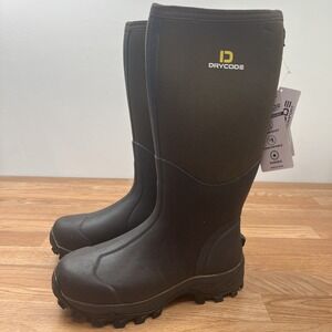 DryCode Neoprene Tall‎ Waterproof Boots Brown Men's 9/ Women's 10 NEW